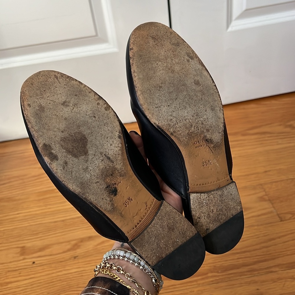 Gucci Princeton Mules - Black - Sz 35.5 (5.5) - Picture 4 of 7